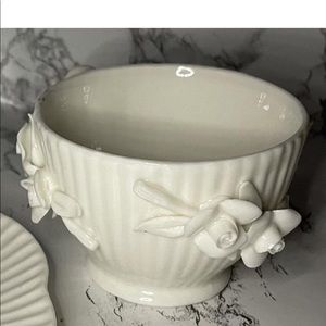 Tea Cup and Saucer Off White Italian Style